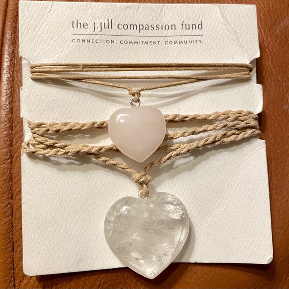 J. Jill Jewelry - J.Jill Quartz Heart Necklace Set Compassion Fund